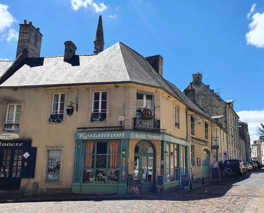 Ansicht eines Restaurants in der Normandie